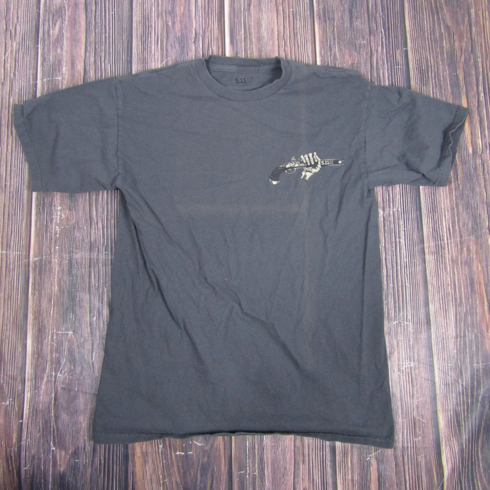 5.11 Tactical Shirt Mens Medium Black Gun Graphic Cold Dead Hand Tee Top